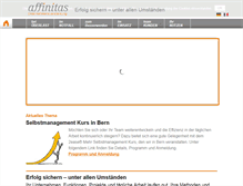 Tablet Screenshot of affinitas.ch
